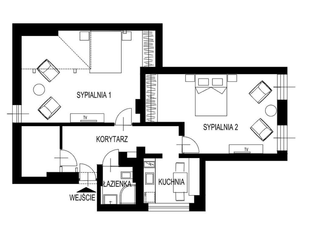 Апартаменты Dk Apartament Stare Miasto Ольштын Экстерьер фото